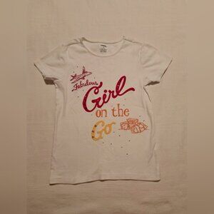 Gymboree girls size 10 Batik Summer white shirt with embroidered design